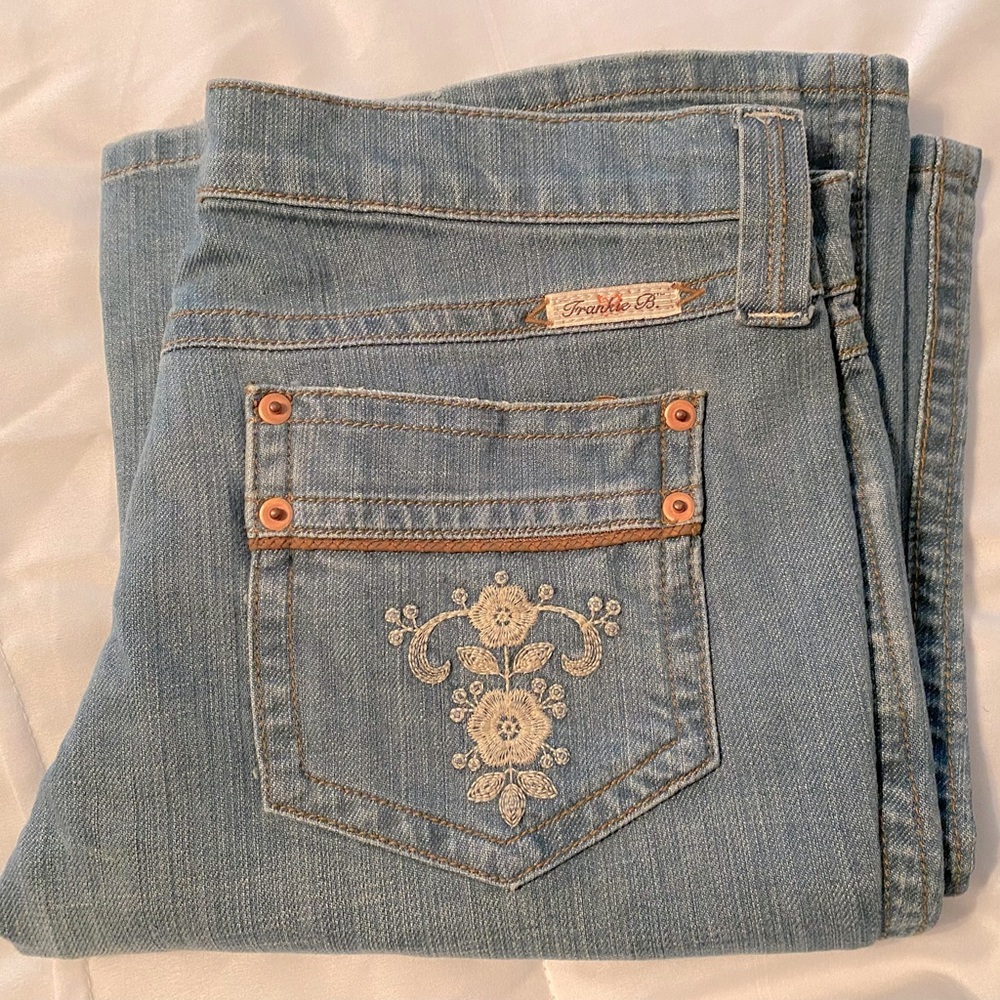 NWT Vintage Frankie B Lowrise Denim Flare Jeans Y2K US 6